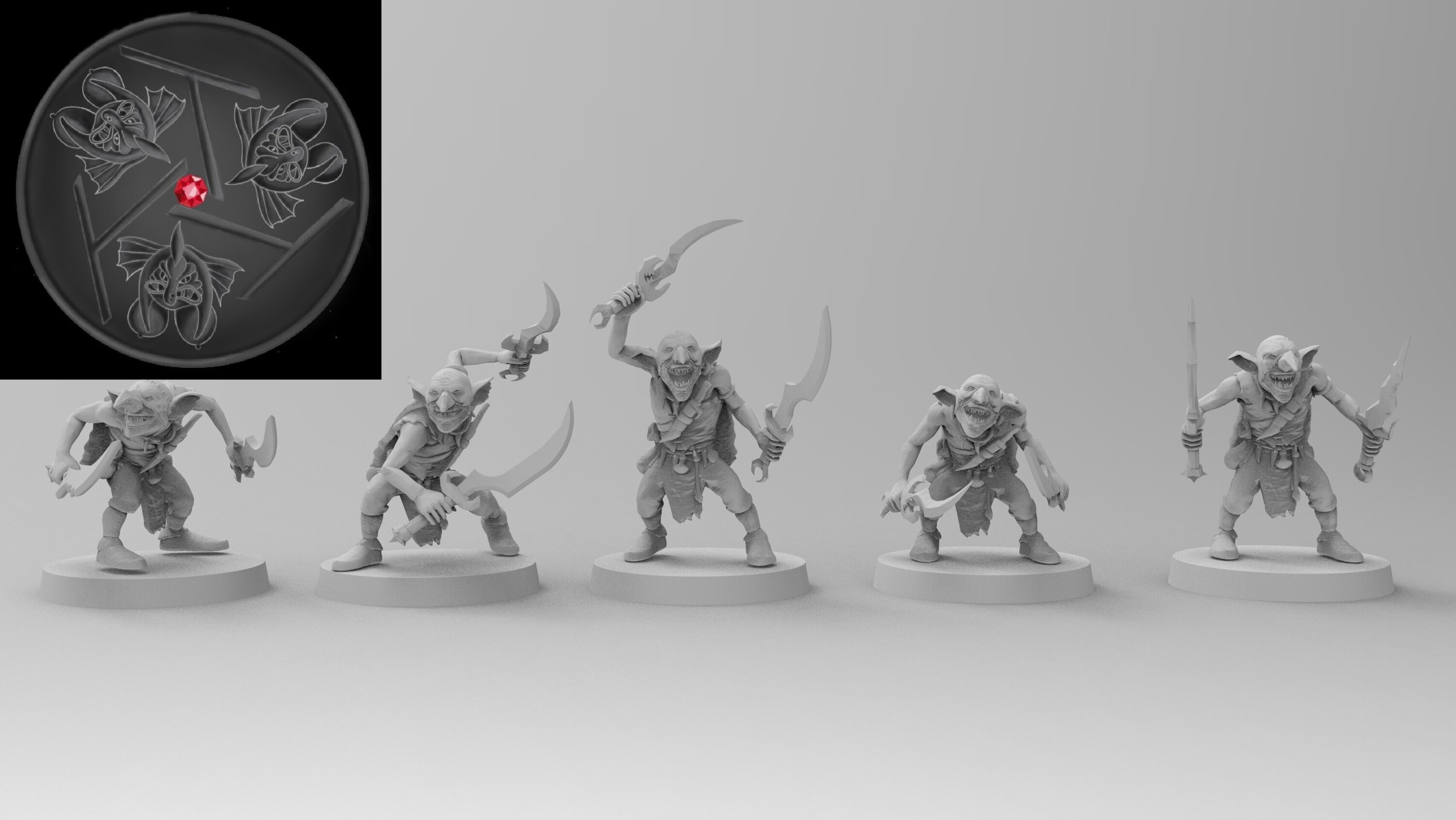 Nasty Skulkers (emang) orcs & goblins - wargames - resin miniatures - 28 mm - 3