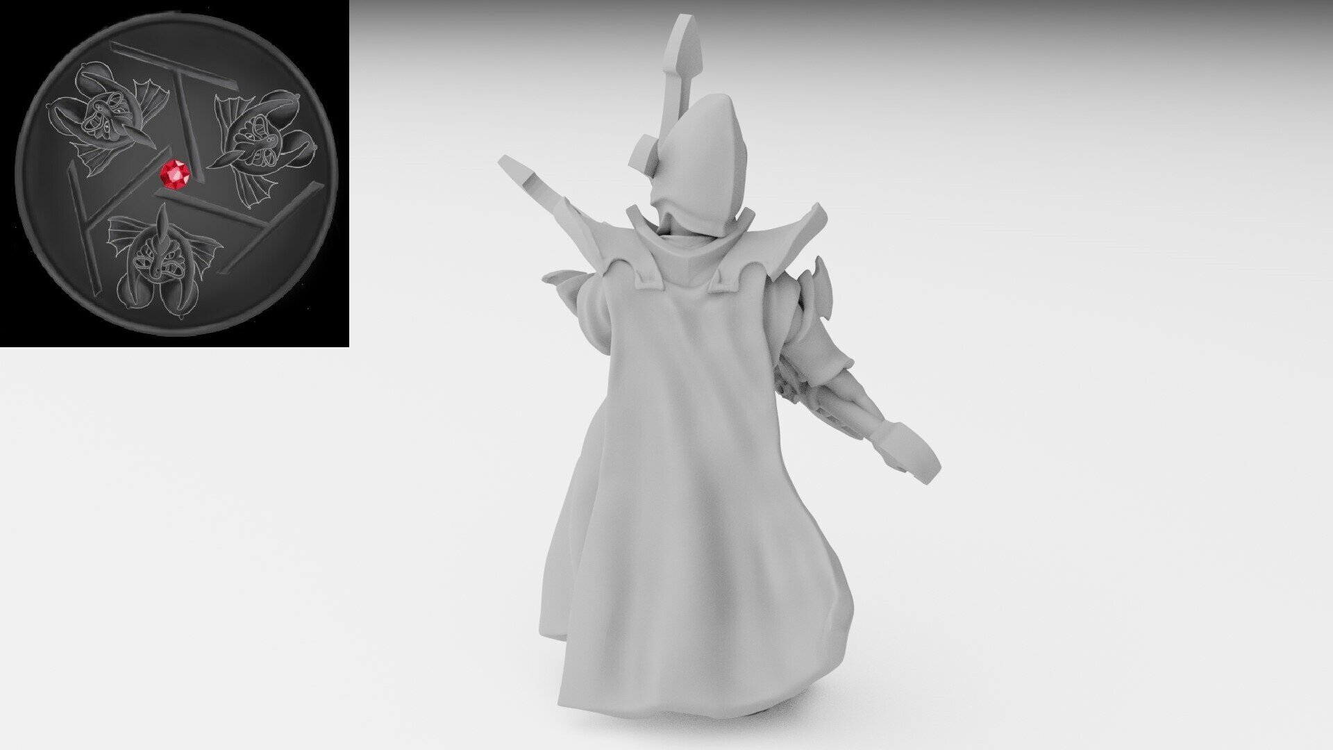 Hero on foot (ilhadiel) dark elves - wargames - resin miniatures - 28 mm - 4