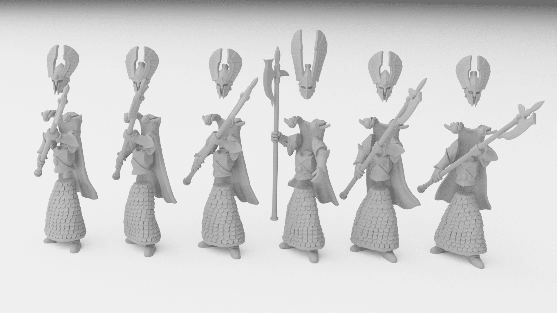 Phoenix Guard (ilhadiel) high elves - wargames - resin miniatures - 28 mm - 4