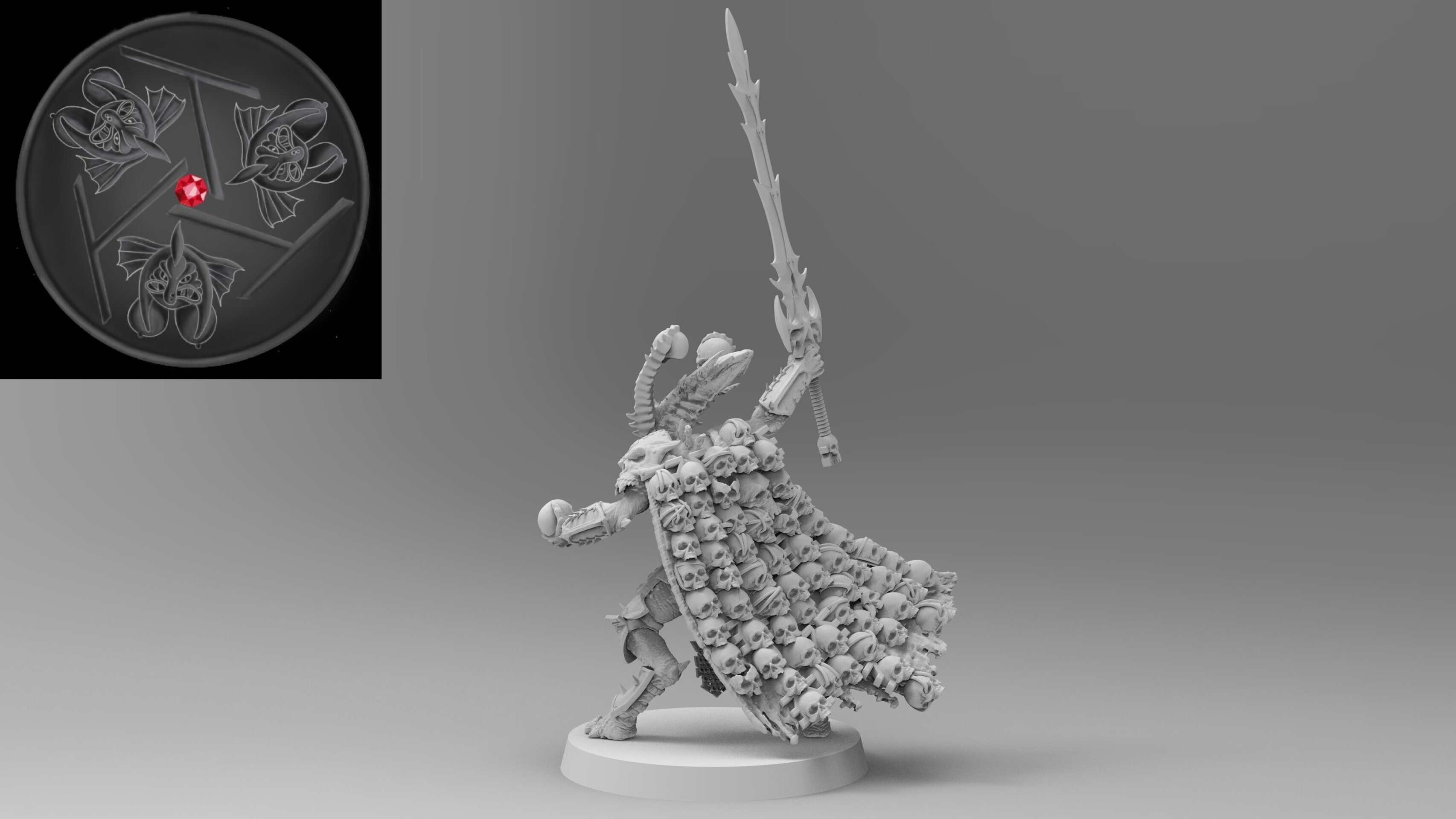 Blood God Herald Character (emang) chaos daemons - resin miniatures - 28 mm - 3