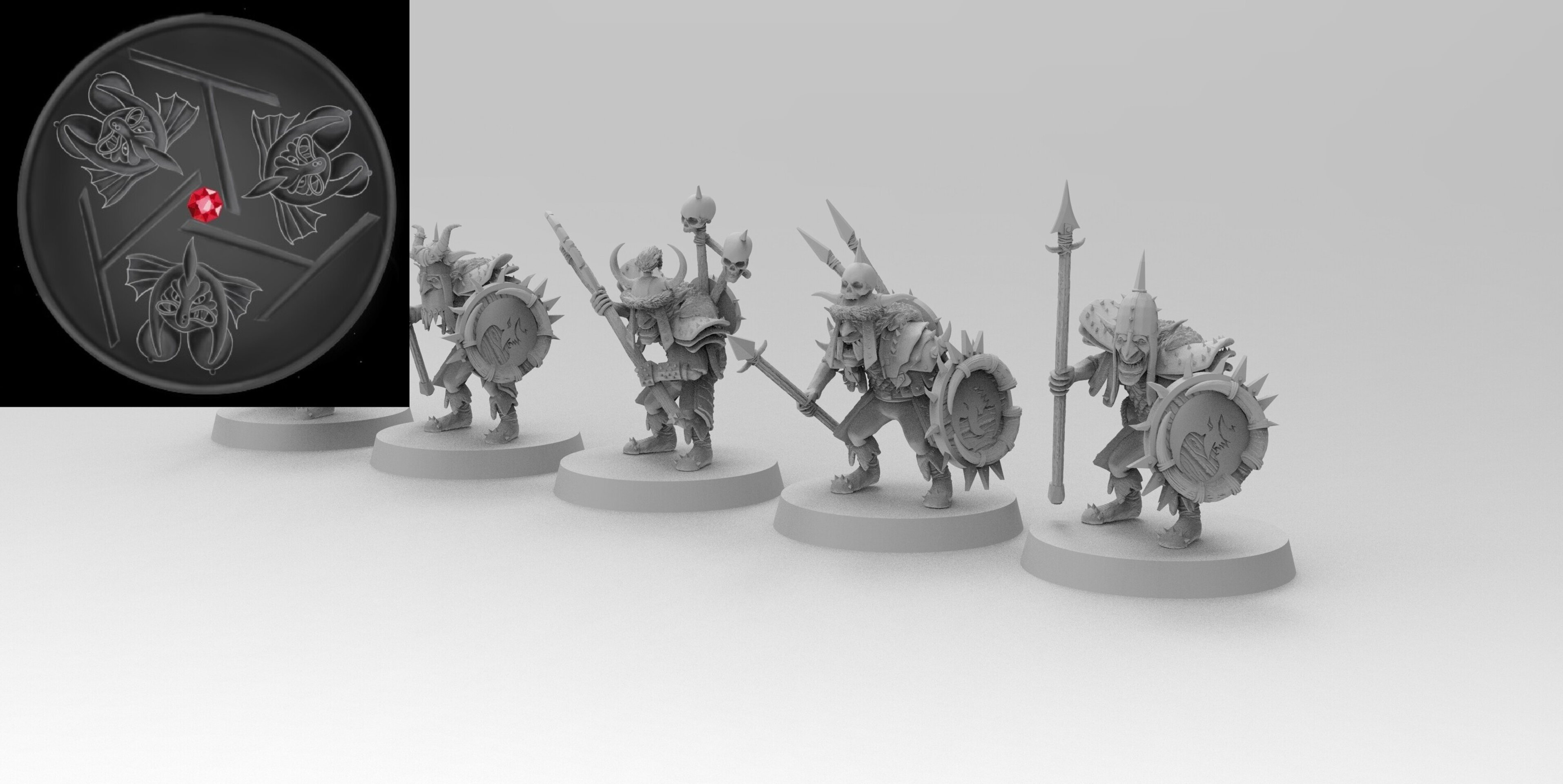 Goblin Hero on foot (emang) orcs & goblins - wargames - resin miniatures - 28 mm - 2