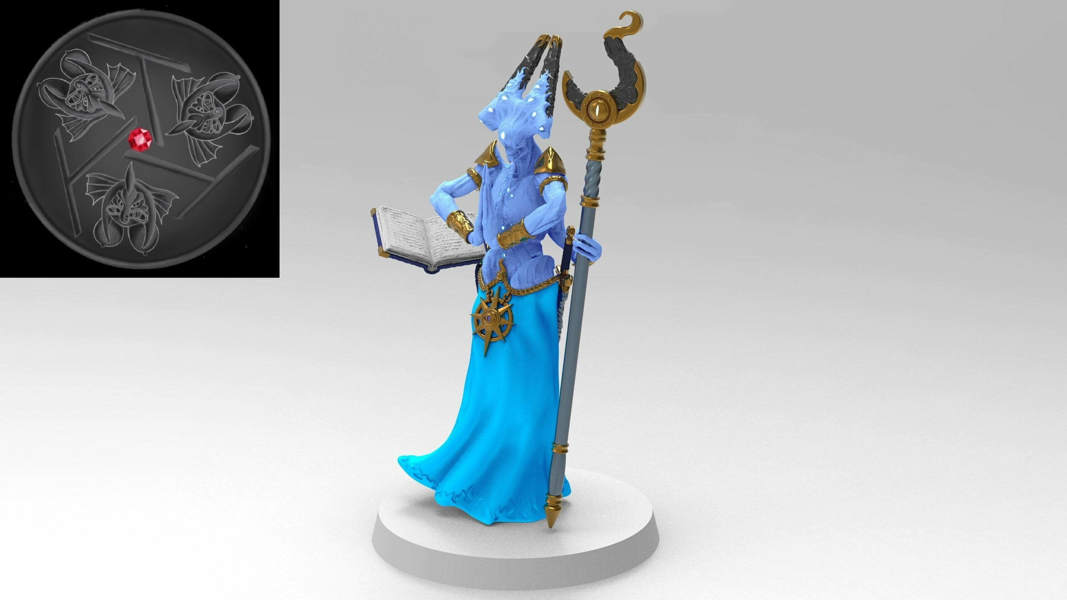 Gaunt Summoner (emang) chaos daemons - wargames - resin miniatures - 28 mm - 3