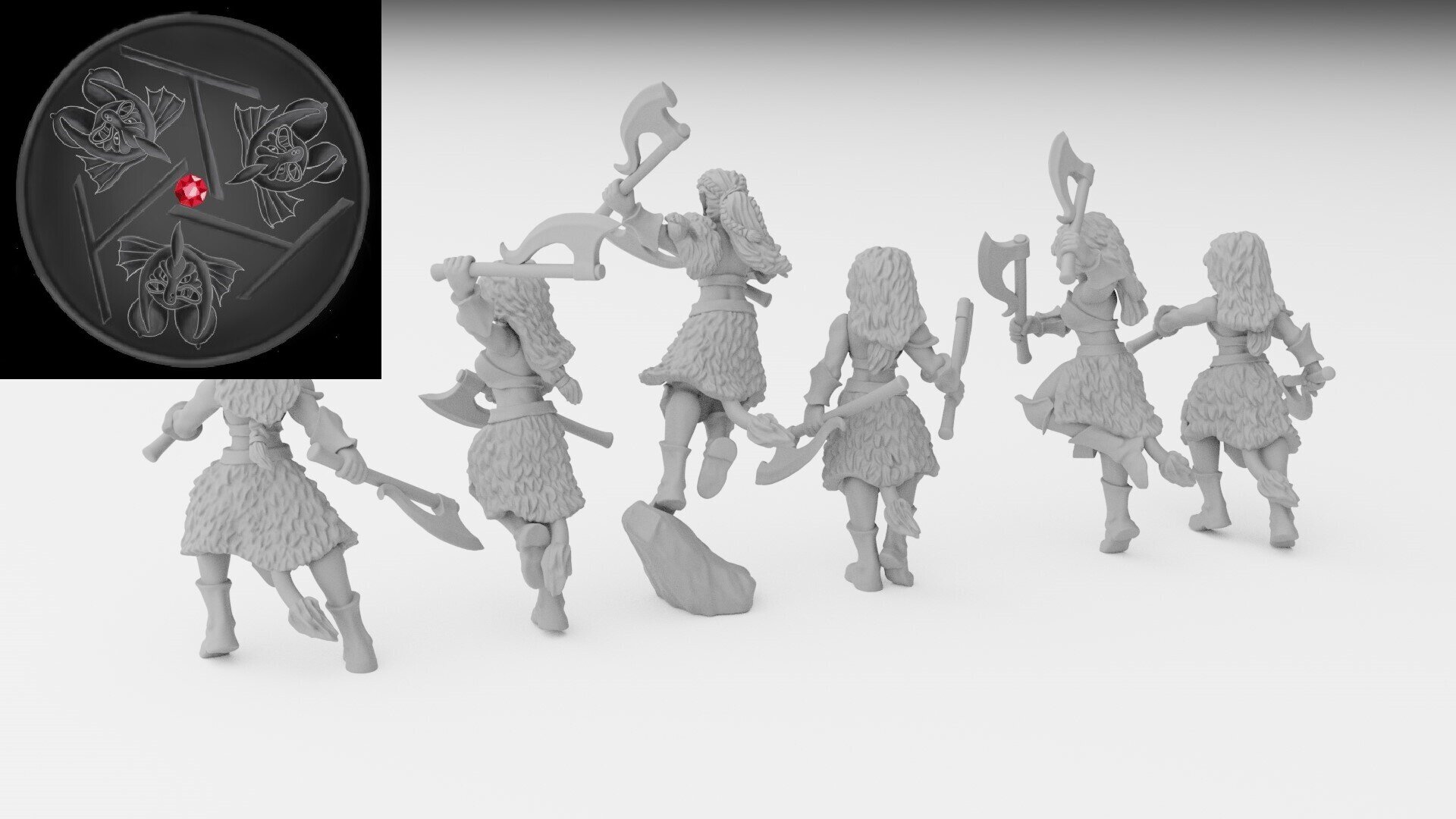 White Lioness (ilhadiel) high elves - wargames - resin miniatures - 28 mm - 2