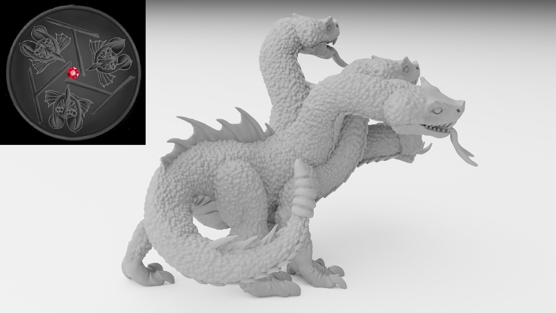 Hydra (ilhadiel) dark elves - wargames - resin miniatures - 28 mm - 3