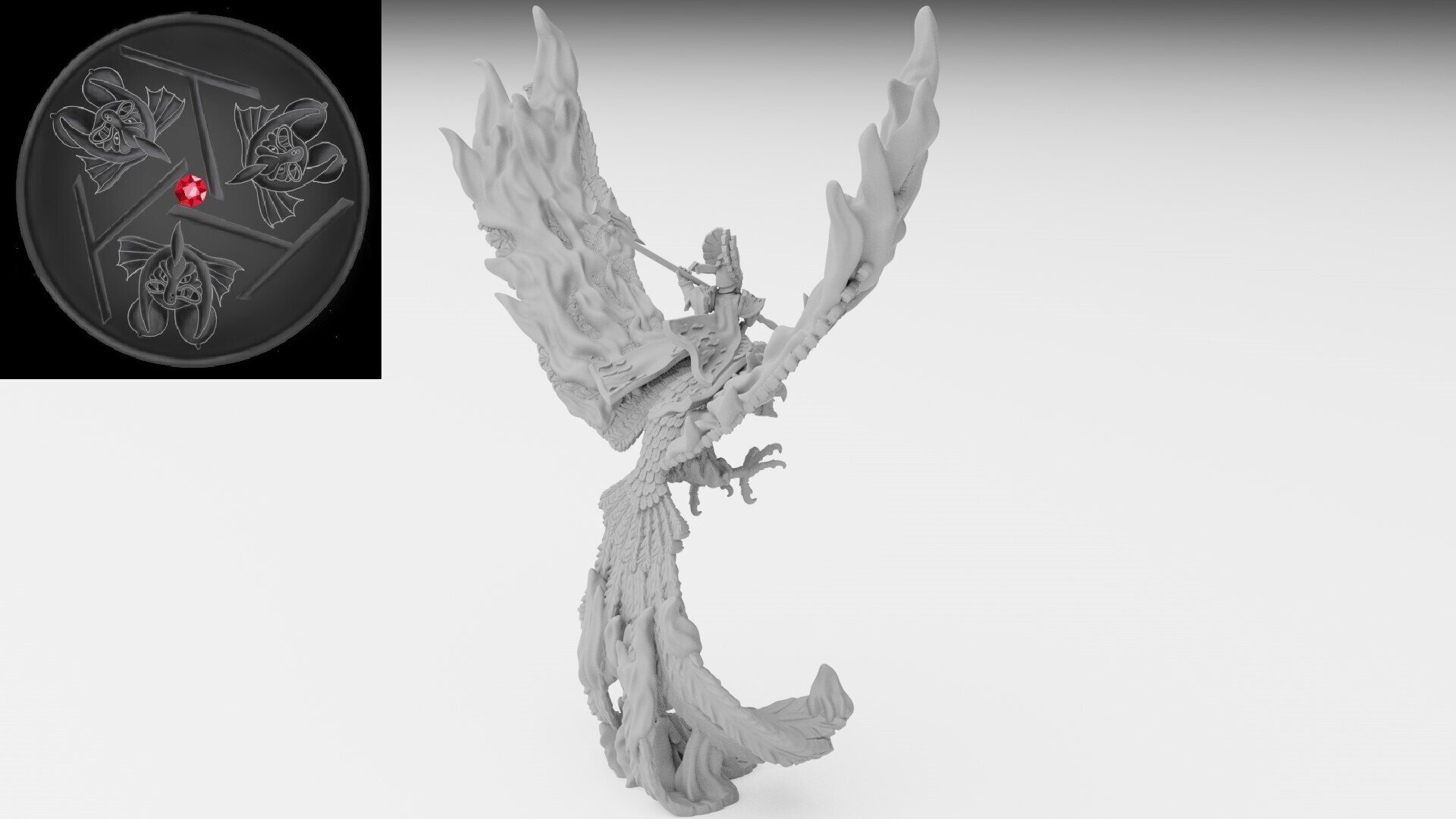 Phoenix Guard Character (ilhadiel) high elves - resin miniatures - 28 mm - 2