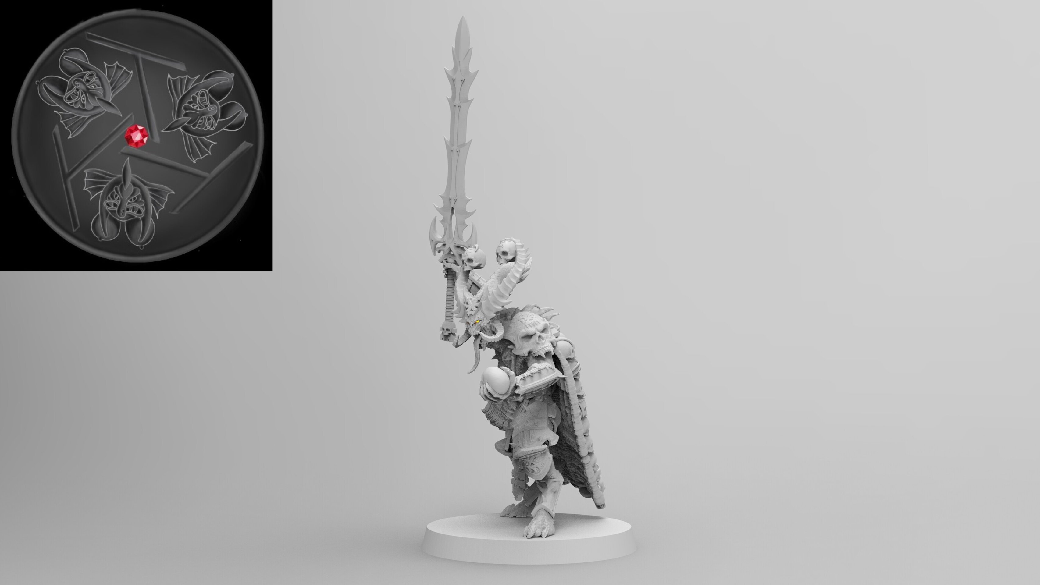 Blood God Herald Character (emang) chaos daemons - resin miniatures - 28 mm - 2