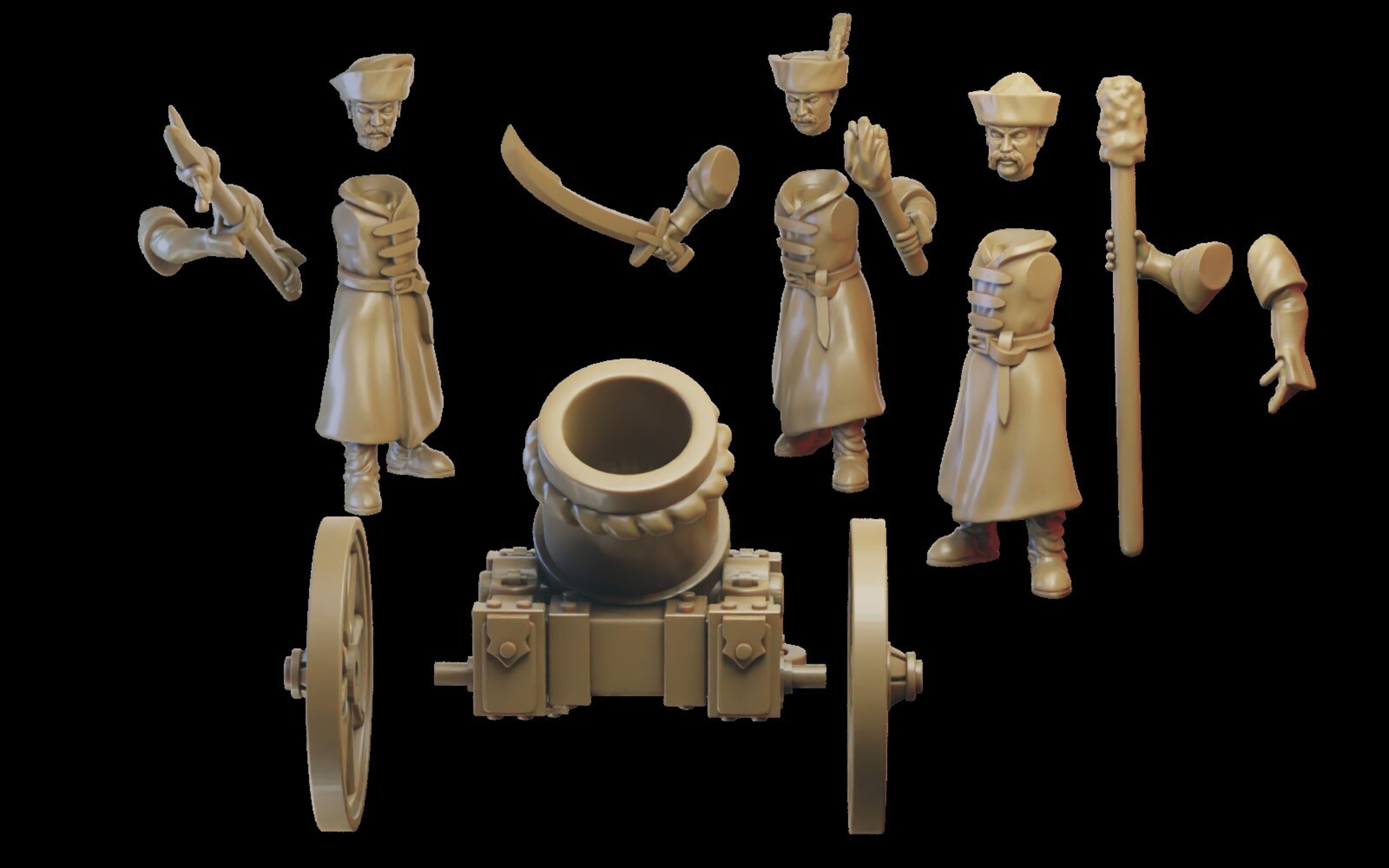 Mortar (ilhadiel) kislev - wargames - resin miniatures - 28 mm - 3