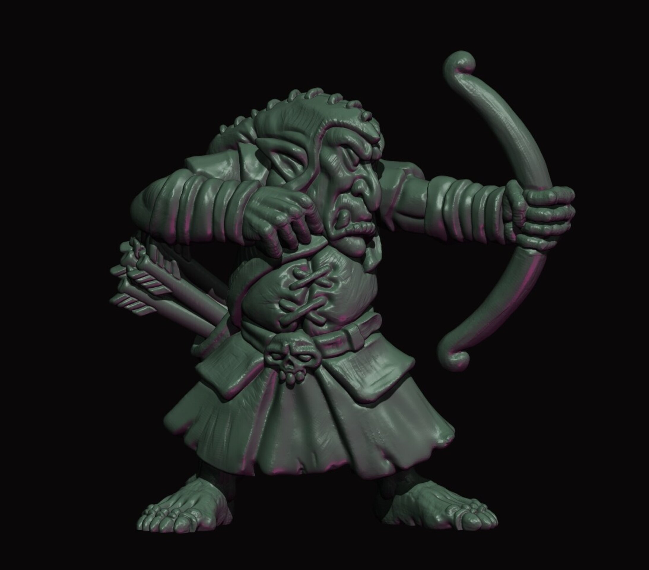 Hobgoblin Archers (fabelzel) chaos dwarfs oldhammer - resin miniatures - 28 mm - 10