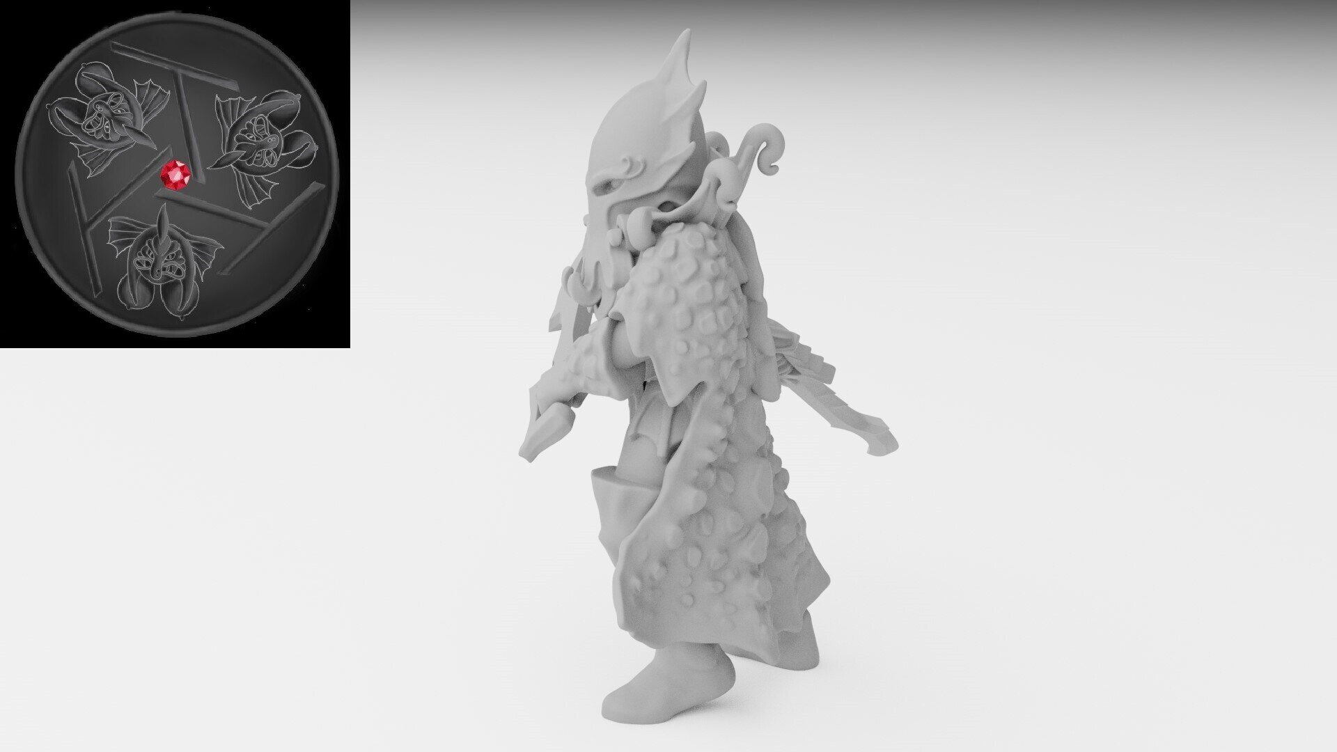 Corsair Character (ilhadiel) dark elves - wargames - resin miniatures - 28 mm - 3