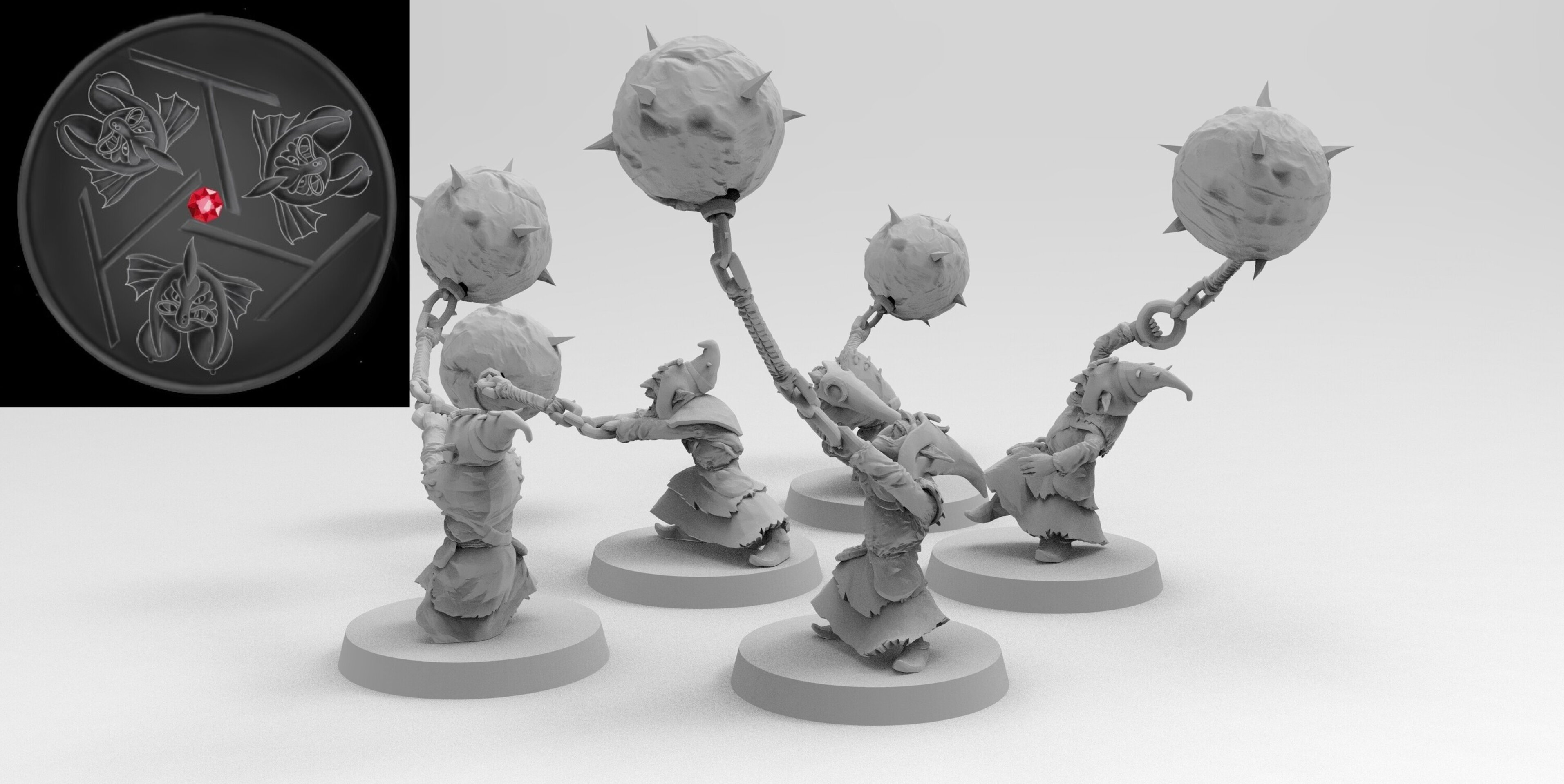 Fanatics (emang) orcs & goblins - wargames - resin miniatures - 28 mm - 2