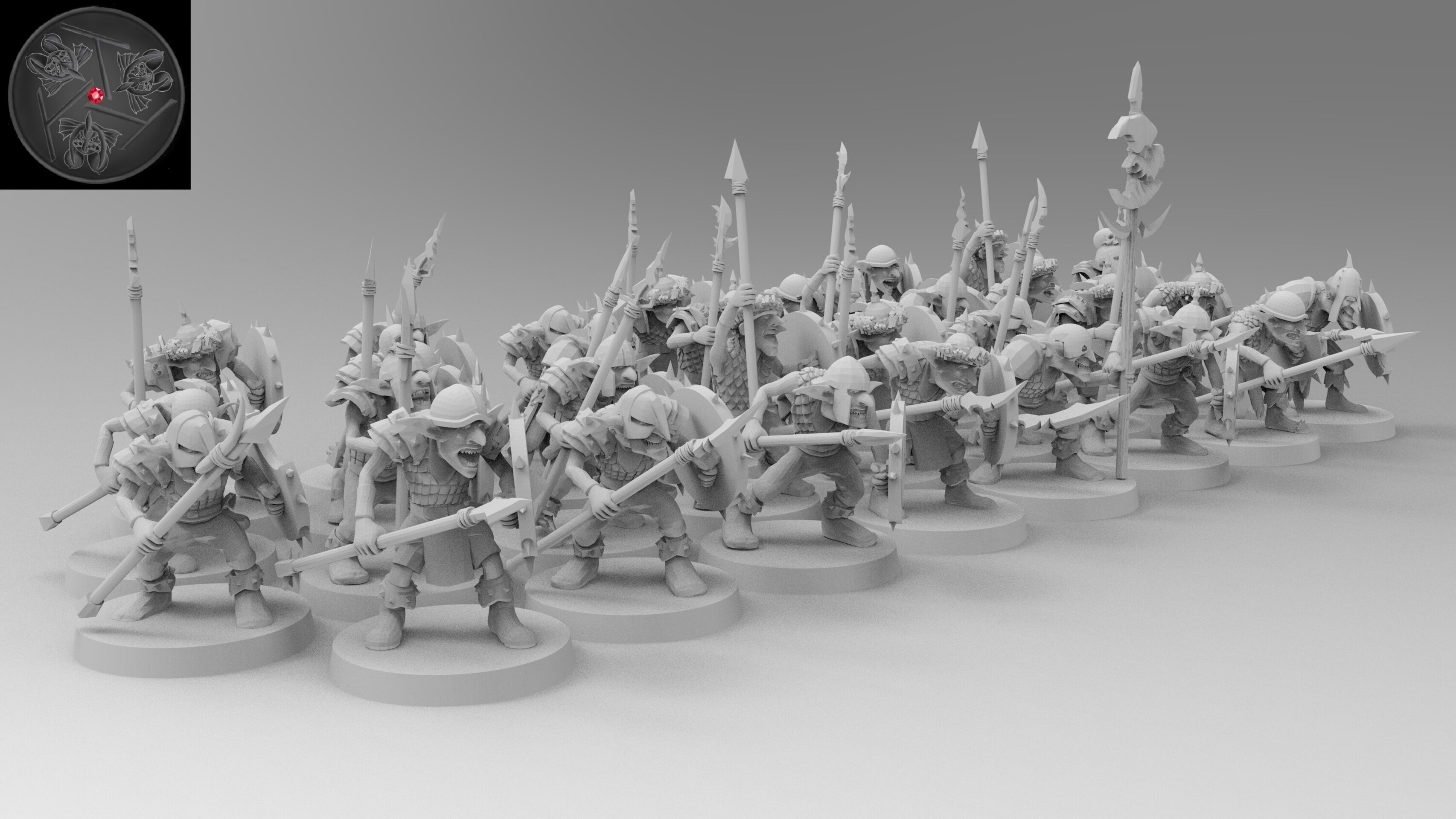 Goblins (emang) orcs & goblins - wargames - resin miniatures - 28 mm - 5